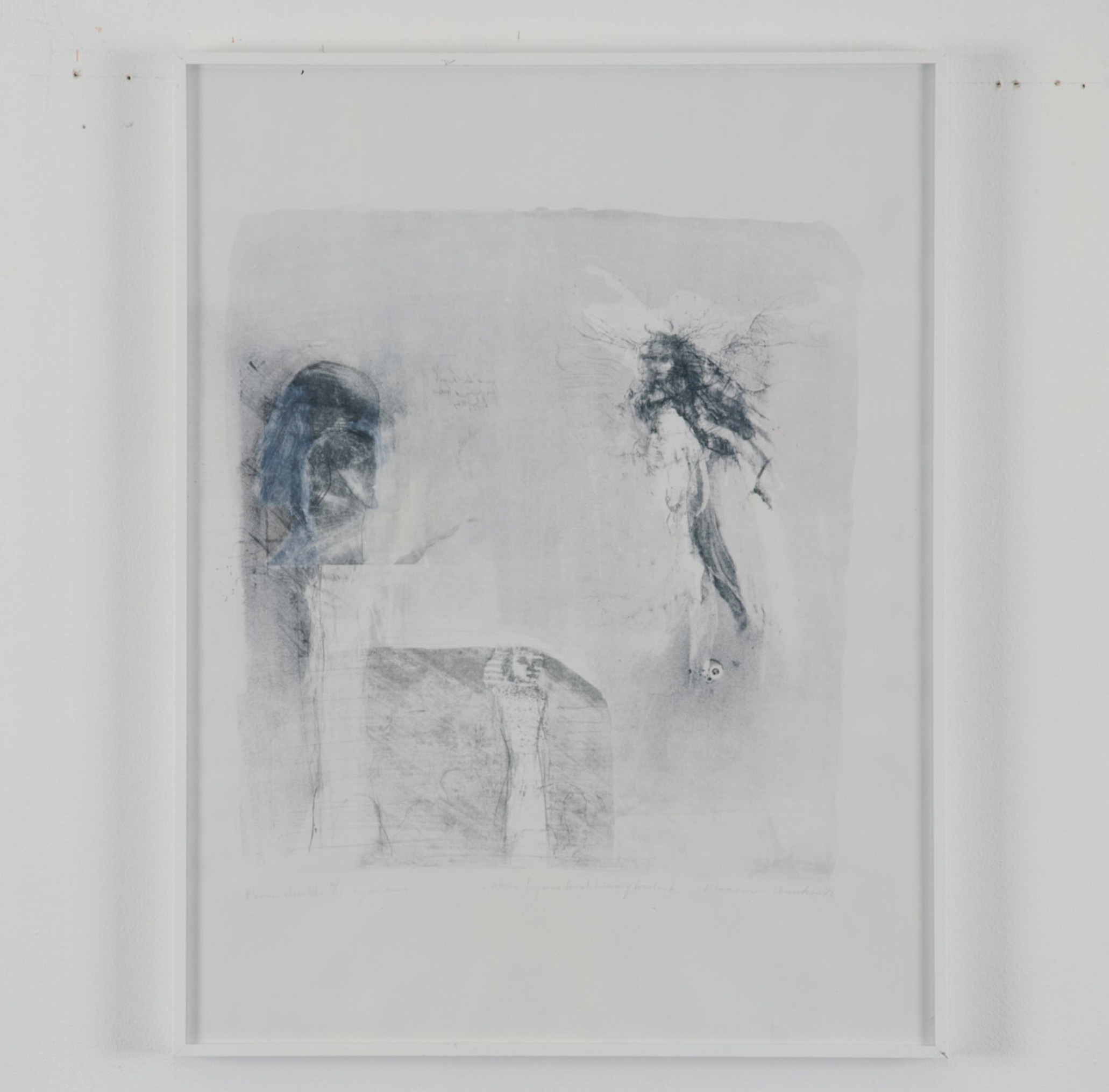 Kunstwerk Klein figuur keert haar glimlach door Aartsen, Marianne