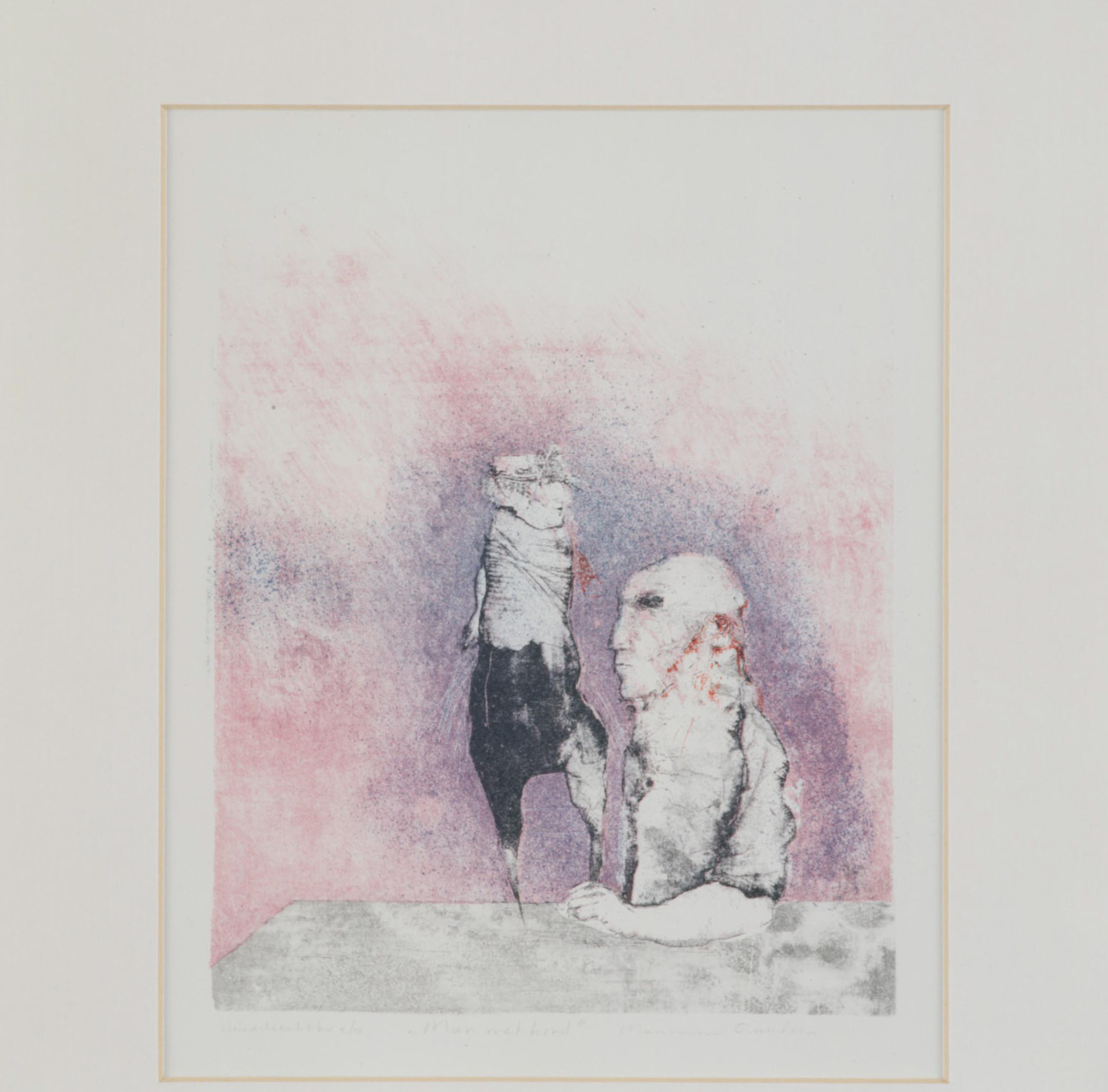 Kunstwerk Man met kind door Aartsen, Marianne