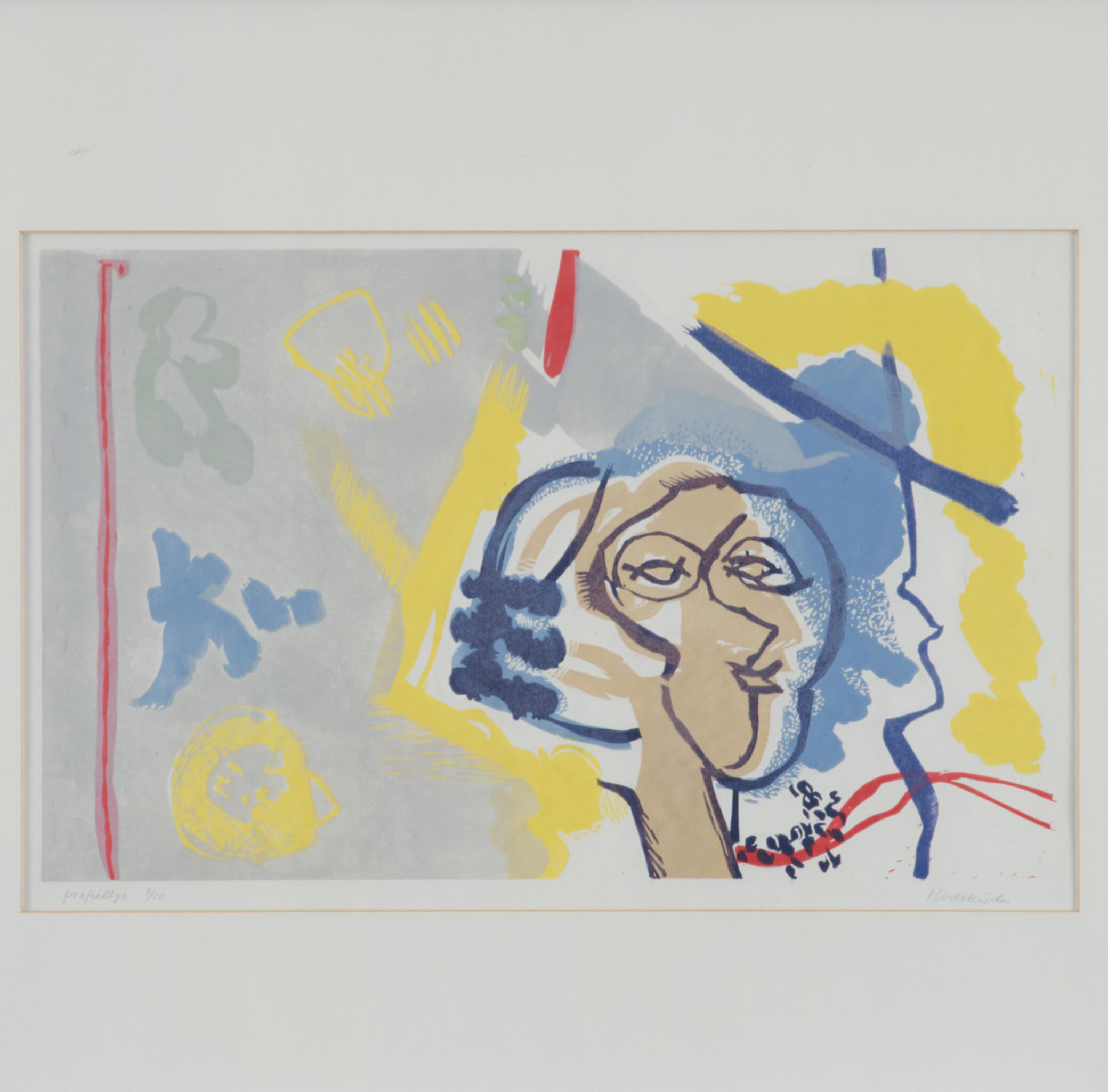 Kunstwerk Profieltje door Heijden van der, Marianne
