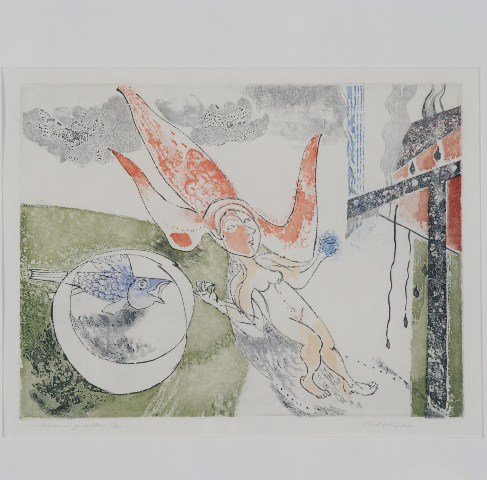 Kunstwerk Uit de hemel gevallen door Heijden van der, Marianne