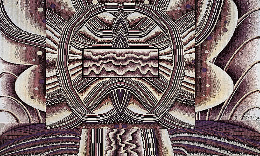 Kunstwerk Zonder titel door Tajiri, Shinkichi