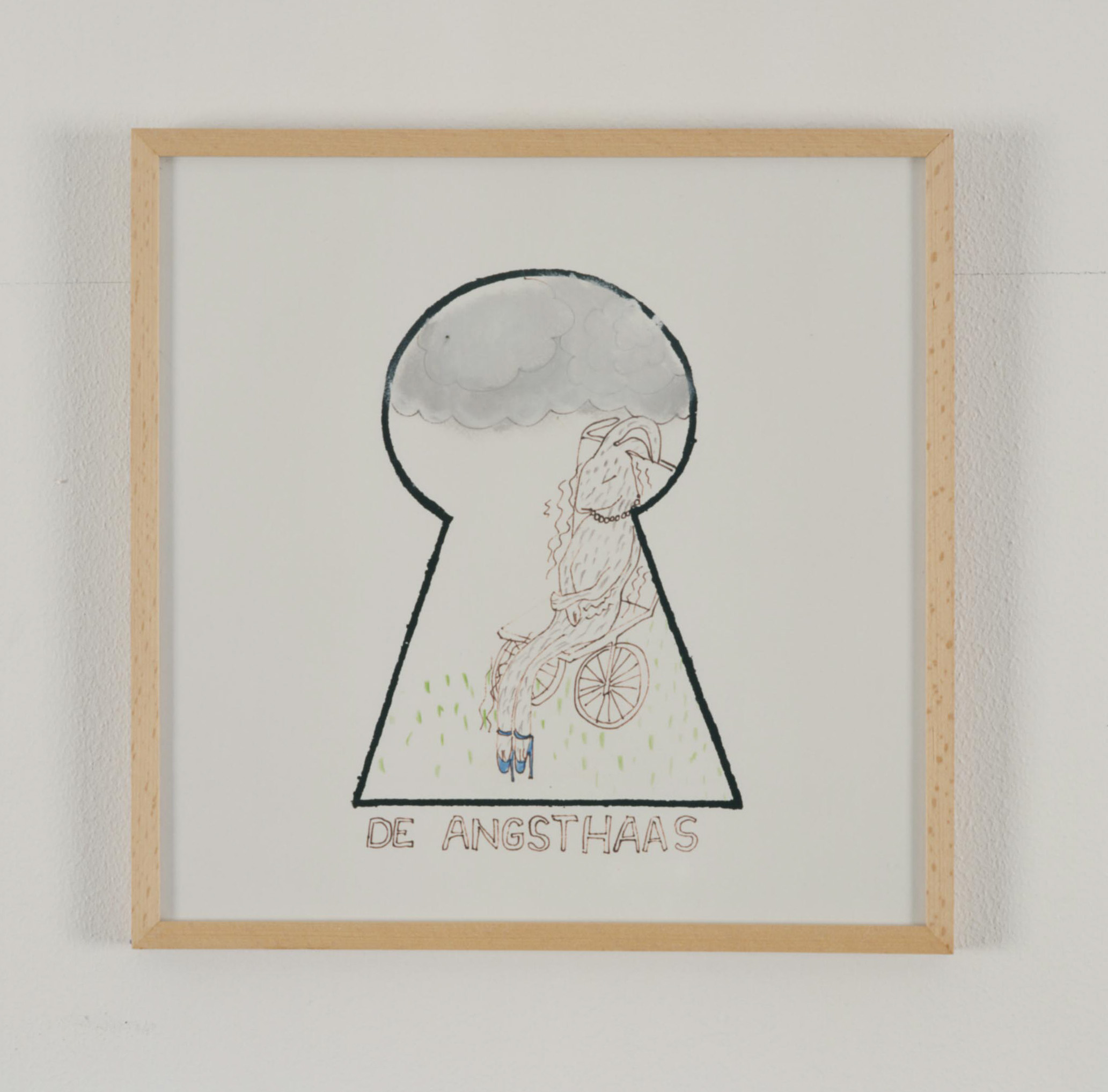 Kunstwerk De angsthaas door Heijne ter, Mathilde