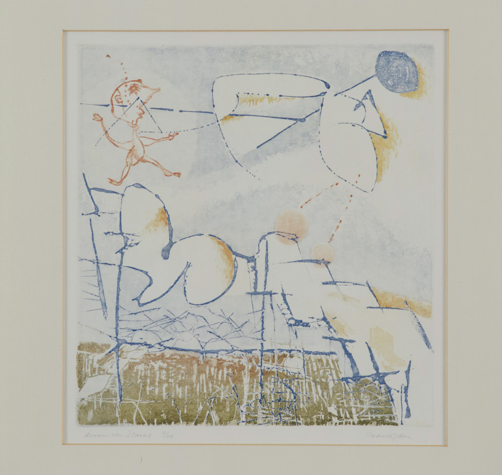 Kunstwerk Droom van Icarus door Heijden van der, Marianne