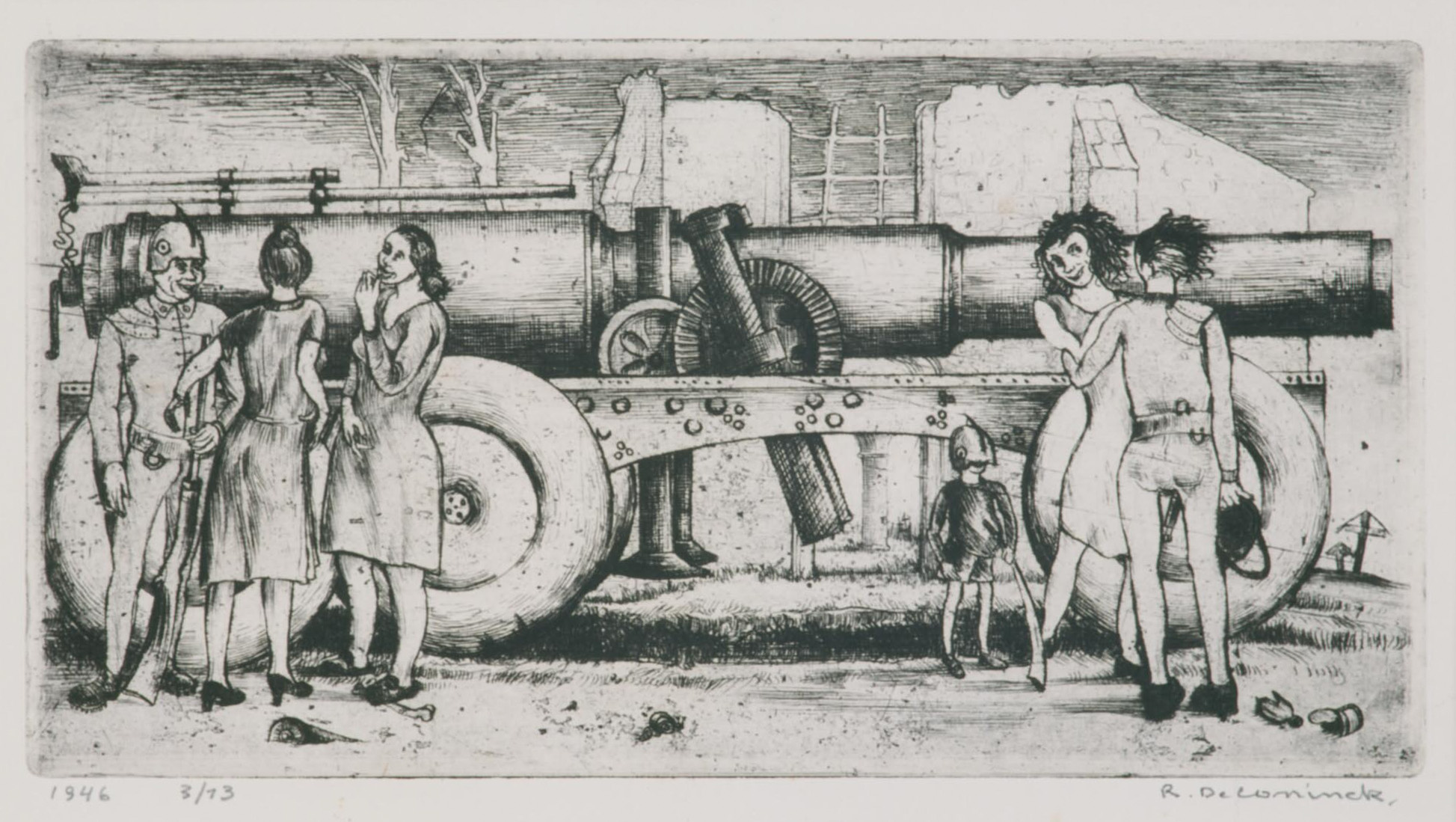 Kunstwerk Zonder titel door Coninck de, Rene