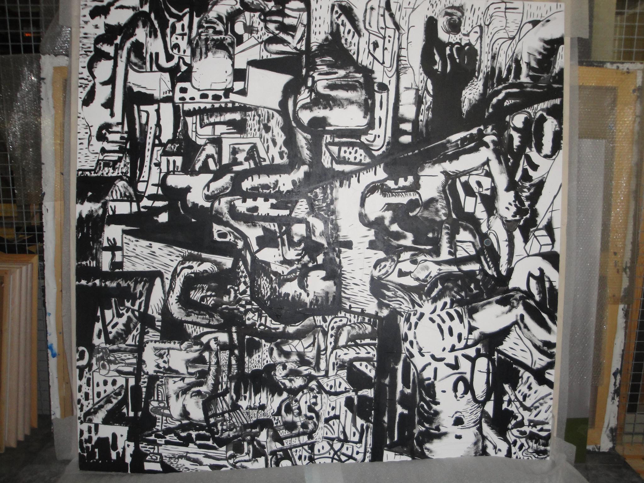 Kunstwerk The hunters door Moonen, Raymond