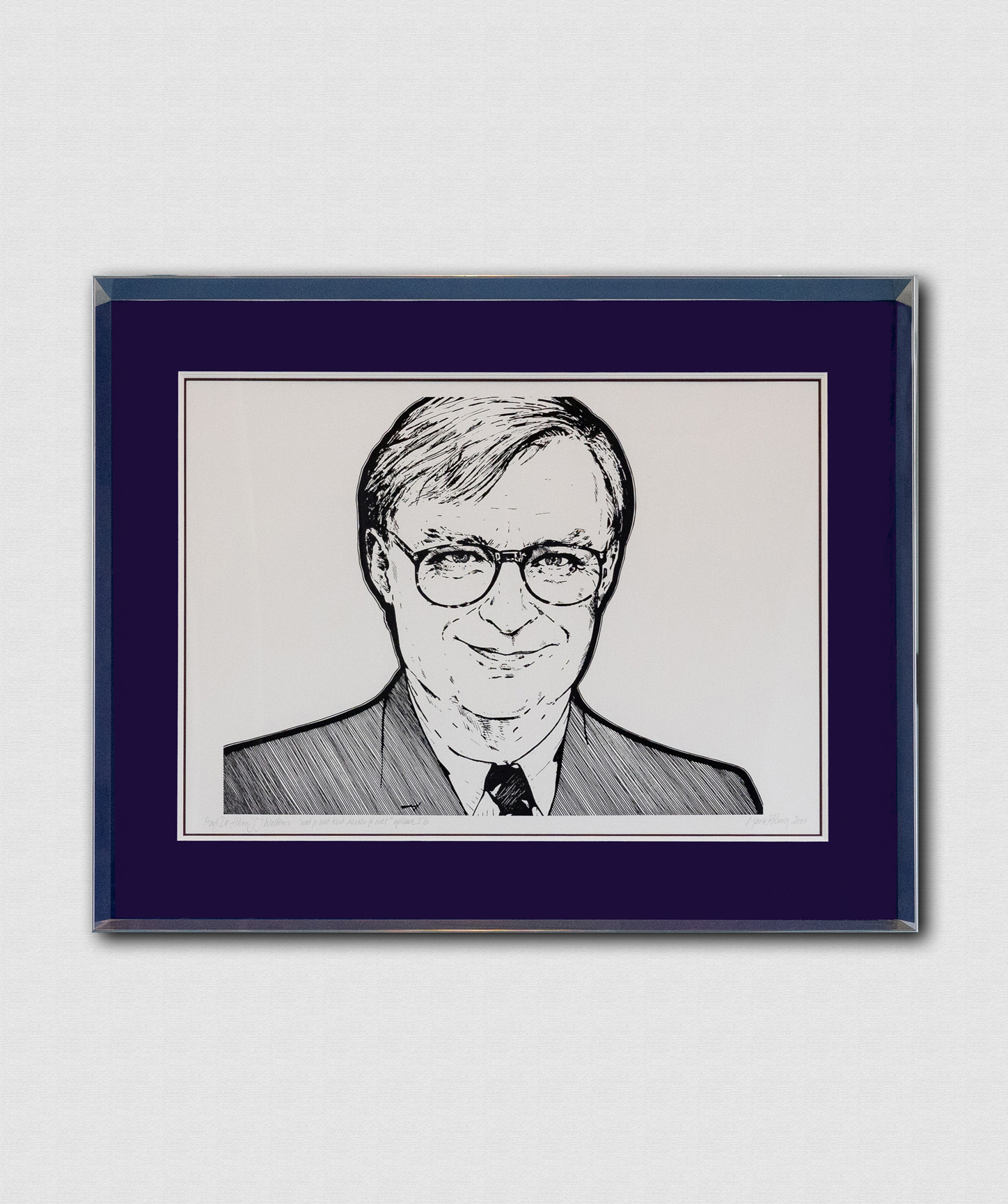 Kunstwerk Portret van Dhr. Wellens door Roling, Marte